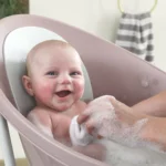 Bañera para bebé SHNUGGLE, Rosa Flor, 0-12+ meses