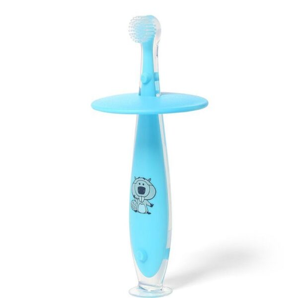 BABYONO cepillo de dientes con ventosa, a partir de 6 meses, Azul